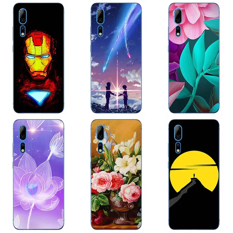 

Soft silicone Cover Cases For ZTE Axon 10 pro Silicone Painting Phone Case for ZTE Axon 10 pro Soft TPU Patterned Case shell