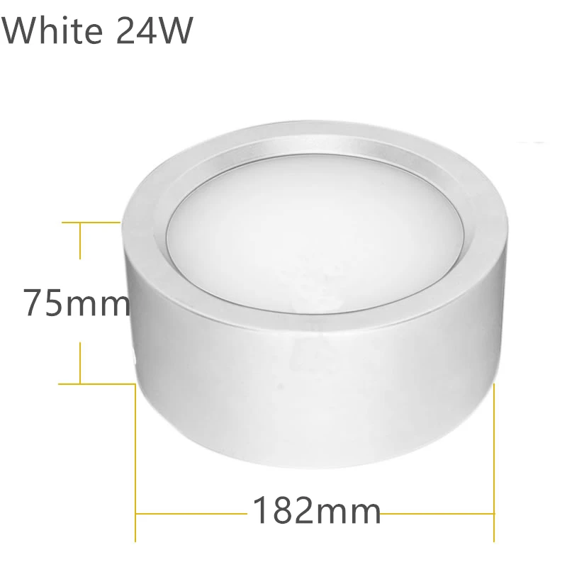 White 24W LED Ceiling Lights Aluminum Luminaria Ceiling Lamps Decorations For Home Lighting Living Room Bedroom Industrial Light Fixtures - Цвет корпуса: White 24W