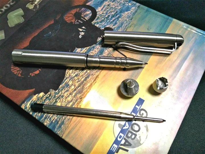 Тактическая ручка из нержавеющей стали Ручка для самозащиты аварийные принадлежности стеклянный выключатель инструмент 3 сменные ударные головки