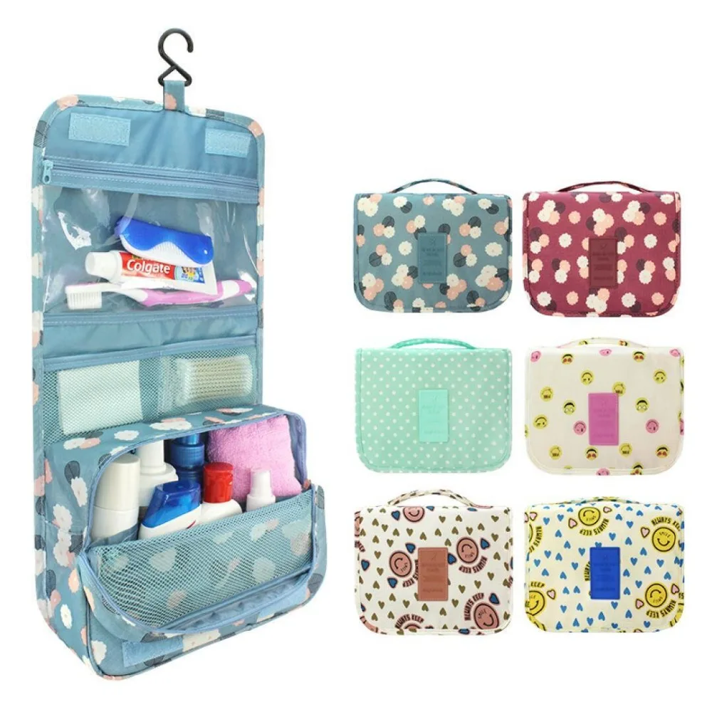 Big capacity storage travel wash bag cosmetic bag portable Small waterproof travel bags Foldable ...