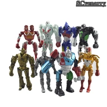 Реальный Сталь Zeus Atom Midas Адам Duracell Raider Робот Модель игрушки подарок фигурку 8 шт./компл. 13 см