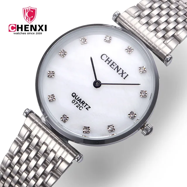 Luxury Men Women Watch Silver Stainless Steel Rhinestone Simple Minimalism Lover Luxury Men Women Watch Silver Stainless Steel Rhinestone Simple Minimalism Lover