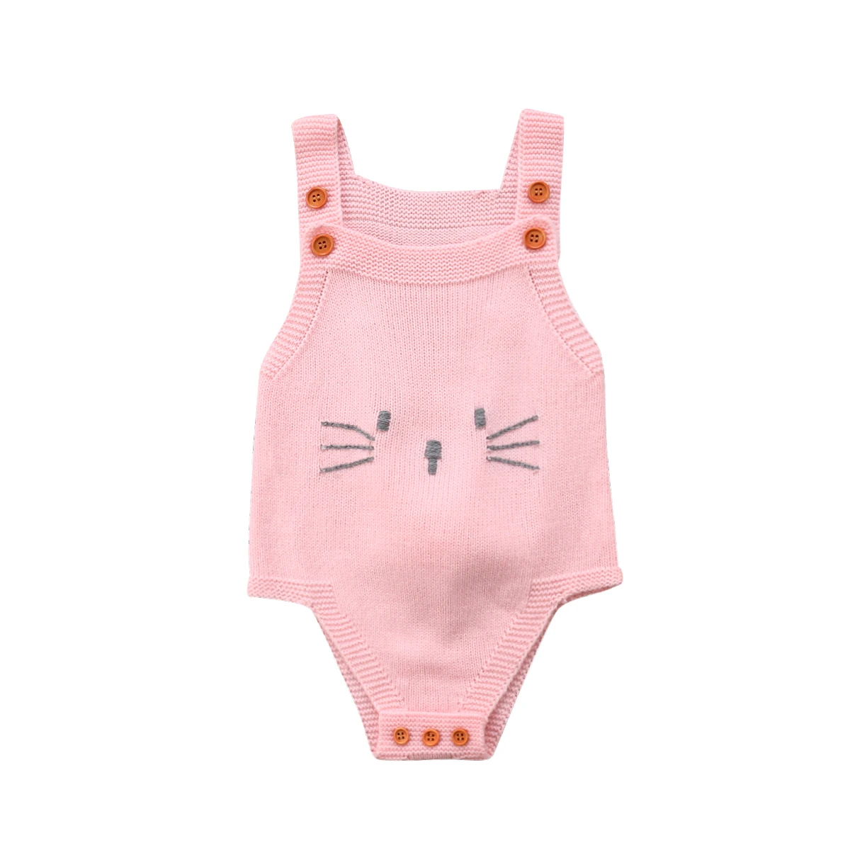 Newborn Infant Kid Baby Girl Clothes Knit Cat Casual Popular Sleeveless