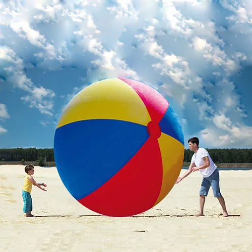 

Large Inflatable Beach Ball 130cm Swimming Toys Outdoor Playground Decoration Summer Water Pool Family Entainment Play Ball Gift