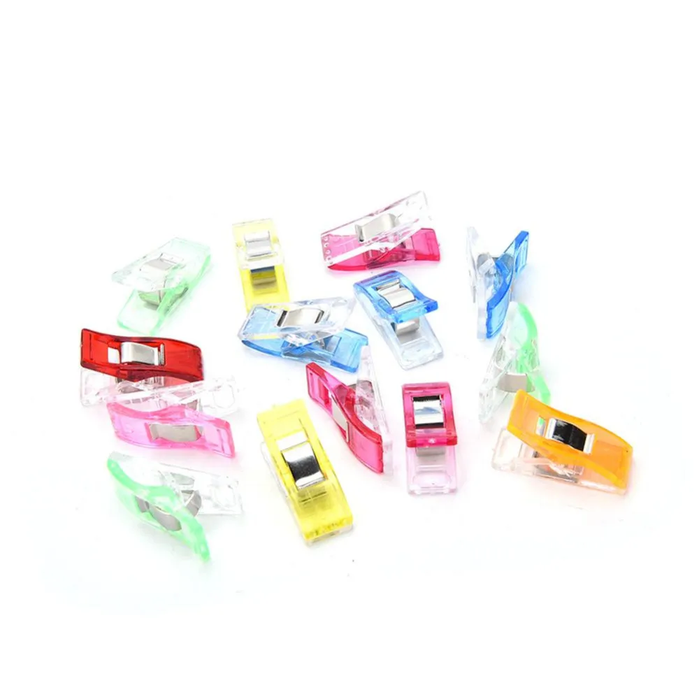 50 pc/set DIY Memo Clip Stationery Easy Clips colored label papers clip