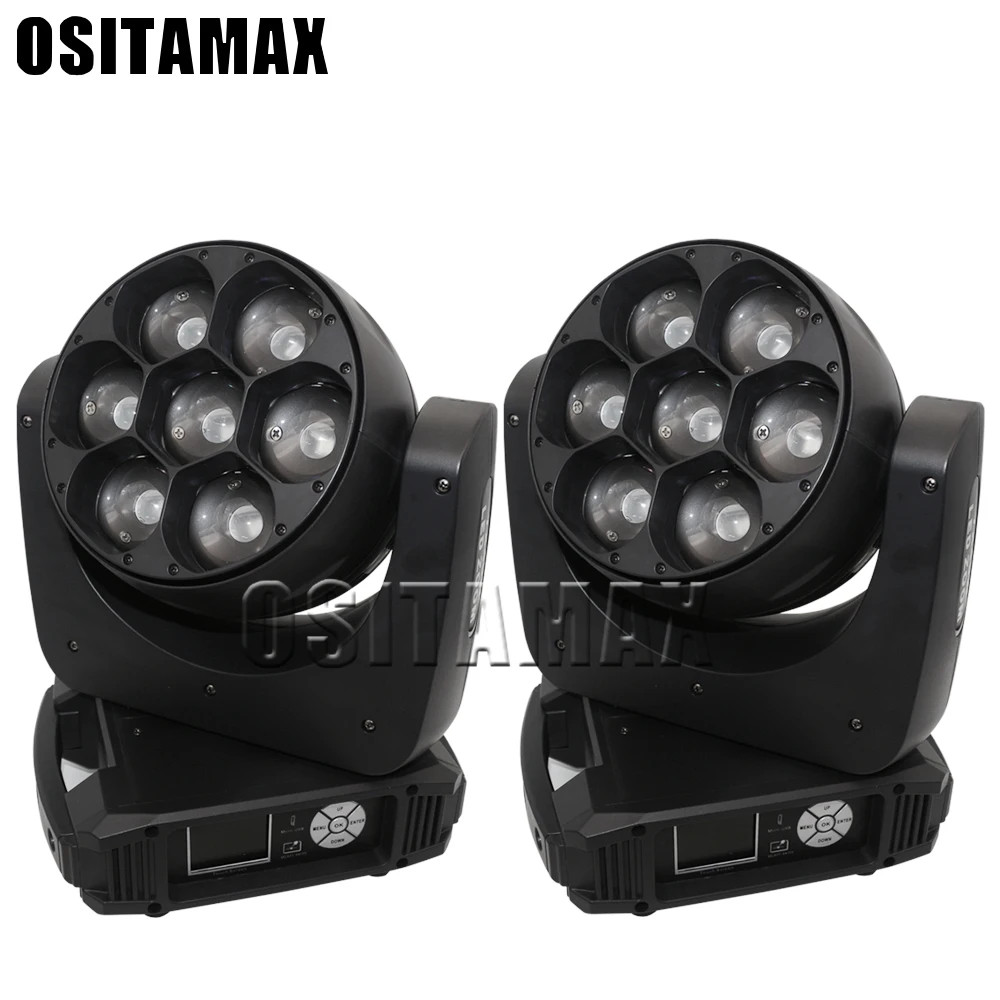 

2pcs/lot 7pcs 40W LED Beam Zoom Bee Eye Moving Head RGBW 4IN1 LED Light Touch Screen Osram DMX Zoom Moving Head Stage Light