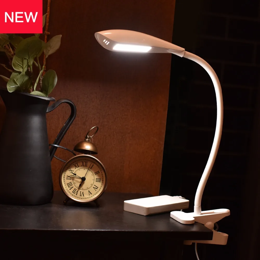 Dimmable Eye Care LED Desk Lamp,Office Table Lamp,Flexible Gooseneck, 3