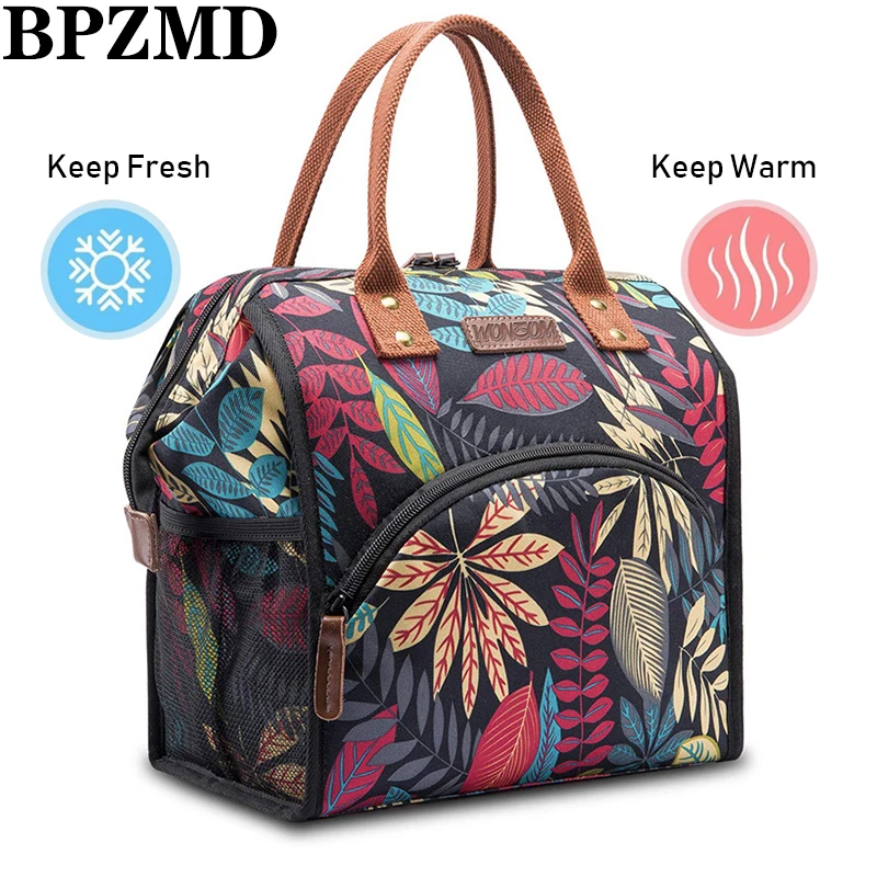 BPZMD Picnic Lunch Bags Insulated Unisex Picnic Thermal Insulated Portable Thermal Cooler Fitness Professional Waterproof Bag