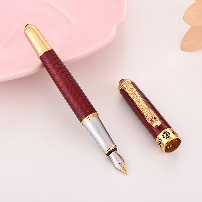 Jinhao перьевая ручка с драконом роскошная высококачественная металлическая tinta