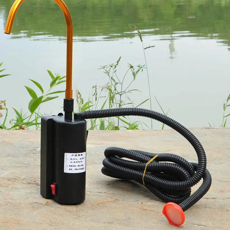 Leo рыболовное всасывающее устройство Зарядка автоматический насос впускные ручные шайбы поглотитель воды машина открытый рыболовное оборудование инструмент