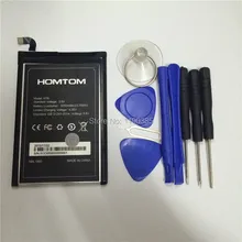 100% all original new built-in battery DOOGEE HOMTOM T6 Battery capacity 6250mAh Standby time is long Give disassemble tool
