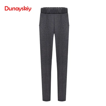 

Fashion Women's Ladies Clothing Plus Size XL-6XL Full Length Trousers Elastic Waist Skinny Stretch Casual Pencil Pants & Capris