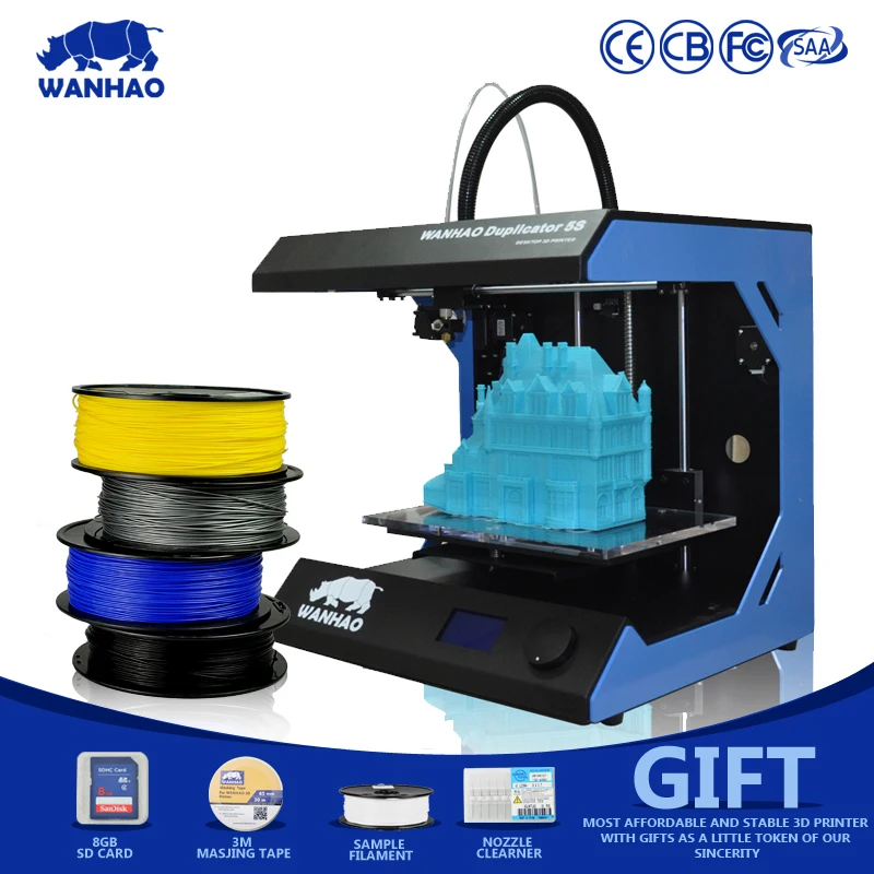 Новинка 2018 мини экструдер Wanhao D5S набор для 3D принтера обучение практике