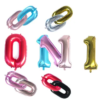 

40-Inch Oversized Number 1 0 balloon Helium Foil globos Wedding Anniversary Birthday Party Decoration Baby Shower Supplies