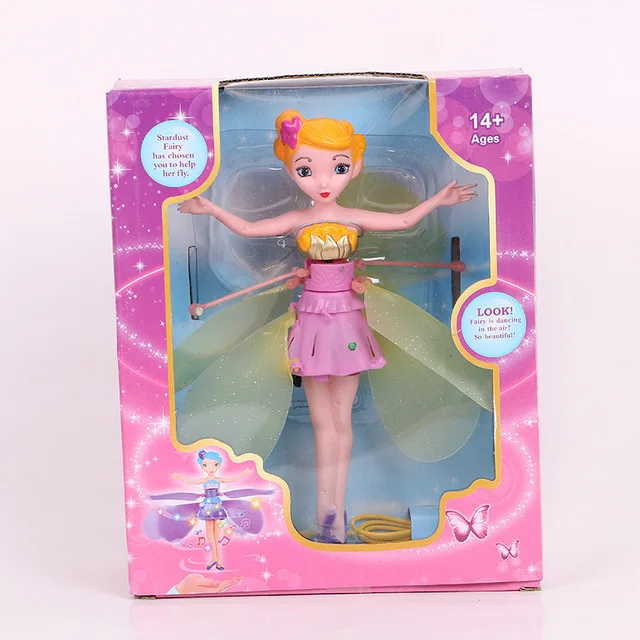 3 styles Flying Fairy Dolls For Girls Infrared Induction Control Flying
