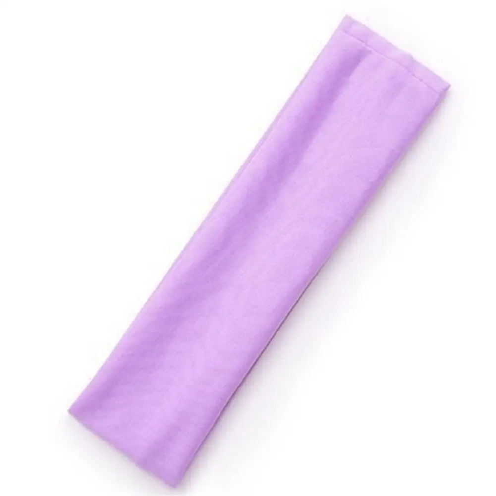 Мужская wo Мужская спортивная повязка от пота Sweatband головные повязки для йоги Налобные повязки на голову - Цвет: Фиолетовый