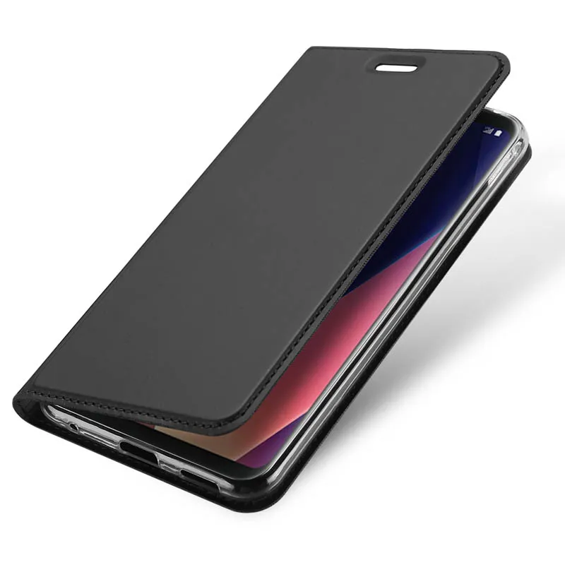 Dux DUCIS Роскошные Coque для LG V30 случай откидная крышка Телефон чехол Силиконовые
