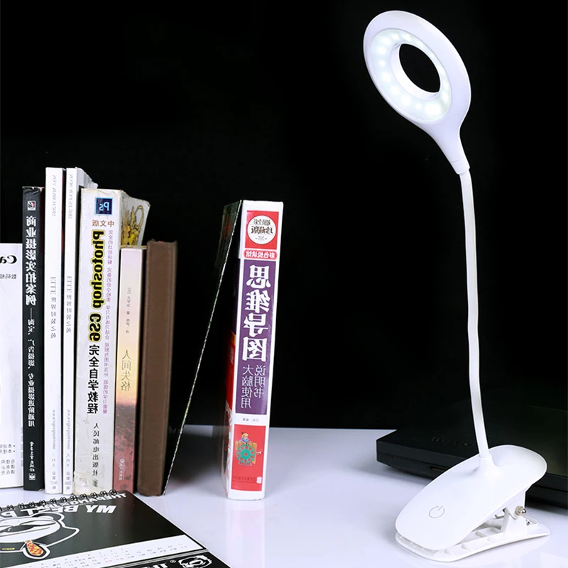 Светодиодный светильник для защиты глаз USB зарядка сенсорный вкл/выкл 3 режима клип-он лампа складная офисная настольная лампа светодиодный прикроватный светильник для спальни