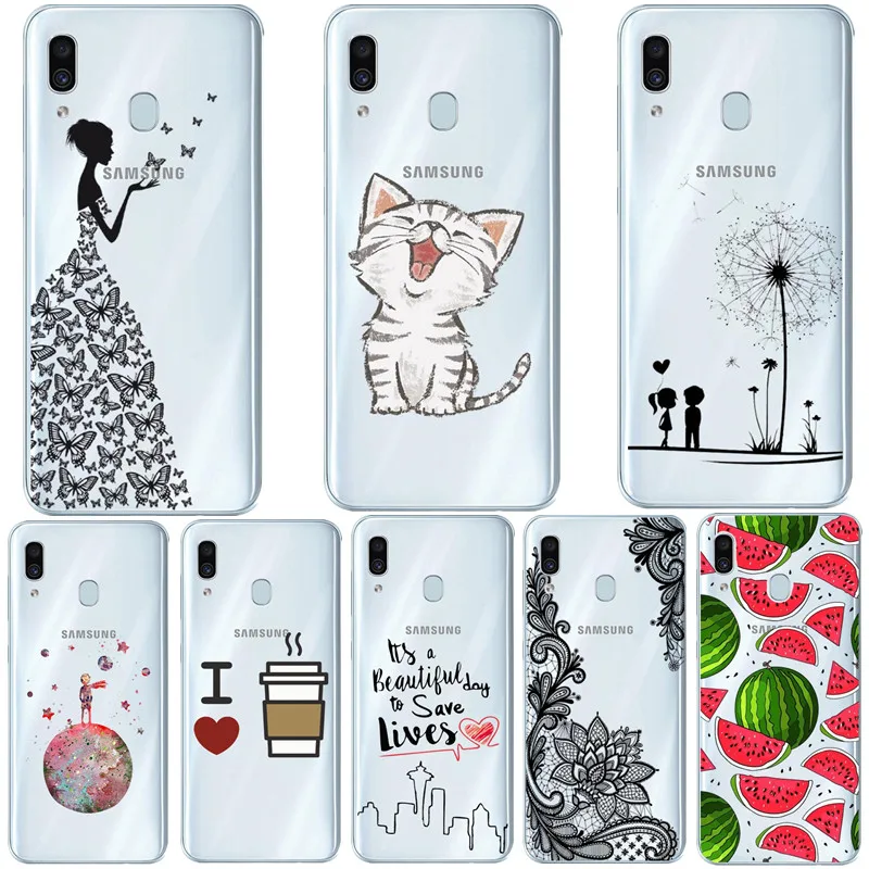 

For Samsung Galaxy A30 Case Silicone TPU Protective Cover Phone Case For Samsung A30 A305F A305 A 30 SM-A305F A10 A50 Case Soft