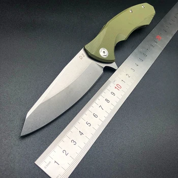 

ZZSQ Ball bearing Folding Blade Knife D2 Steel G10 Handle Tactical Survival Pocket Outdoor Knives EDC Camping Hand Tools
