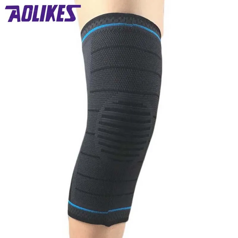 1Pcs Fitness Sport Knee Pad For Basketball Cycling Bike Knee Support Brace Joint Protector Volleyball kneecap Compression Sleeve