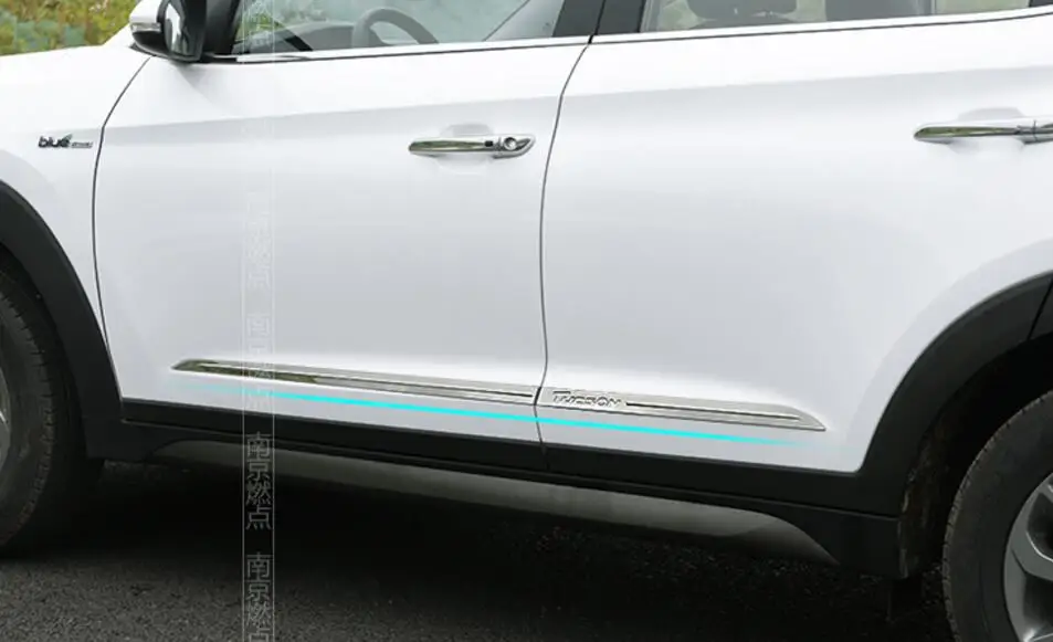 4 шт. декоративные ленты из нержавеющей стали для Hyundai Tucson 2016|decorative strip|trim stripdoor cover |