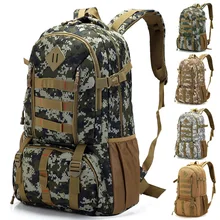 50L Camo Tactical Backpack Military Army Mochila For Hiking Hunting Backpack Tourist Rucksack Sports Camo Bag 50L