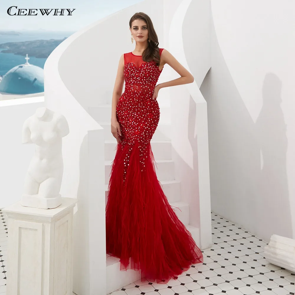 CEEWHY Real Photo Crystal Kralen Avondjurk Kwastje Lange Prom Jurken Plus Size Formele Avondjurk Kaftan Dubai CEEWHY Real Photo Crystal Kralen Avondjurk Kwastje Lange Prom Jurken Plus Size Formele Avondjurk Kaftan Dubai