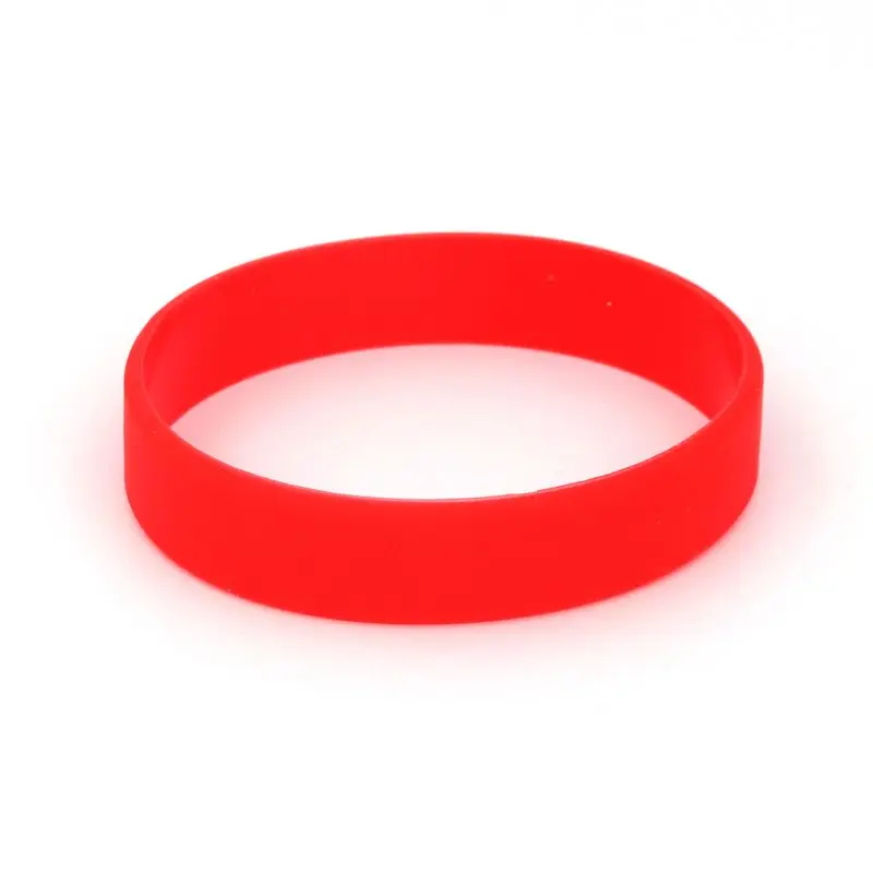 2 pieces set Red Black Blank Fitness Wristband Men's Women's Children's Rubber Silicone Bracelet For Man Gift Jewelry Wholesale