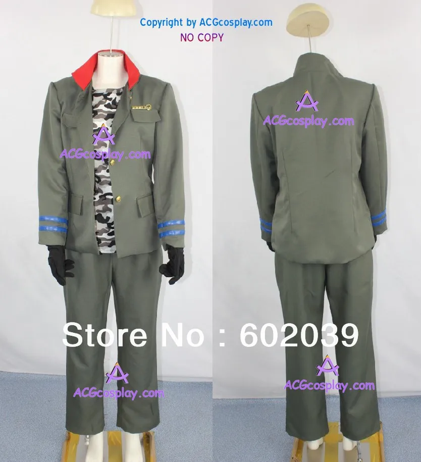 Katekyo Hitman Reborn! Mukuro Rokudo Cosplay Costume include the metal badge | Тематическая одежда и униформа