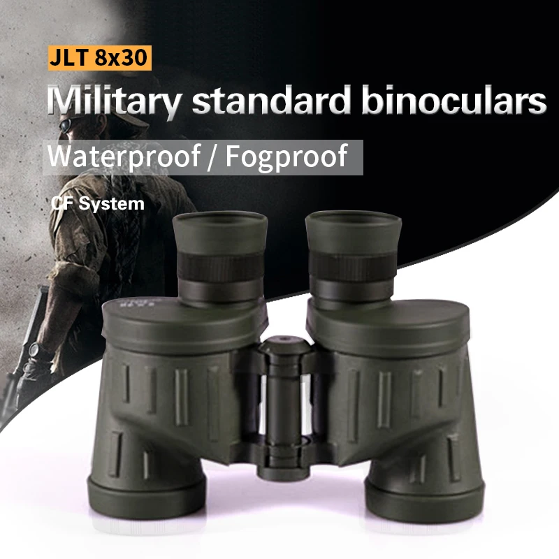 

8x30 military Binoculars zoom field Telescope Waterproof Bak4 Professional Porro Prism Individual Focus