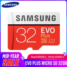 SAMSUNG EVO+ класс 10 карта памяти Micro SD 32 Гб SDHC SDXC класс C10 UHS TF карты транс флэш Microsd и SD адаптер подарок