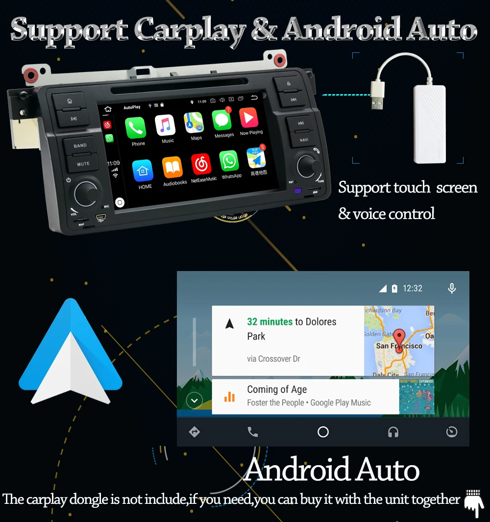 Discount Owtosin Car Radio Multimedia Video Player Navigation Android 9.0 For BMW 3 Series E46 M3 318i 320i 325i 328i Rover 75 MG ZT Car 11