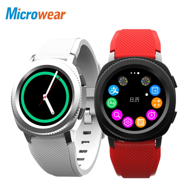  Microwear L2 Sports Smart Watch 1.3 inch MTK2502 32MB RAM 32MB ROM Heart Rate / Sleep Monitor / Ped