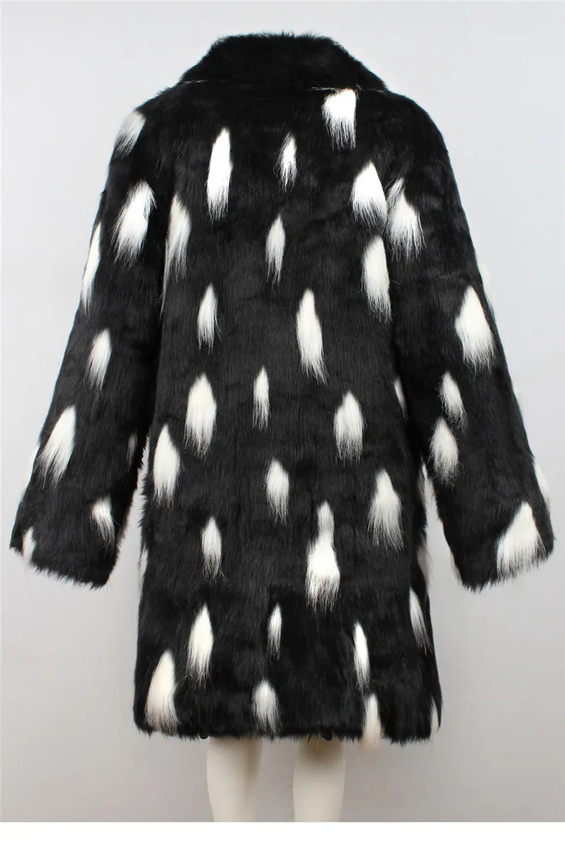 Fashion Europe and the United States popular faux fur suit collar long coat fur coat male 2018 autumn and winter new (10)