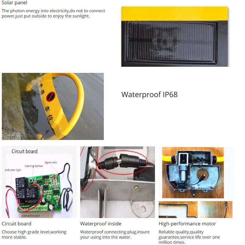 Пульт дистанционного управления автоматический автомобильный парковочный замок, автомобильный парковочный замок барьер Солнечный парковочный замок различные варианты