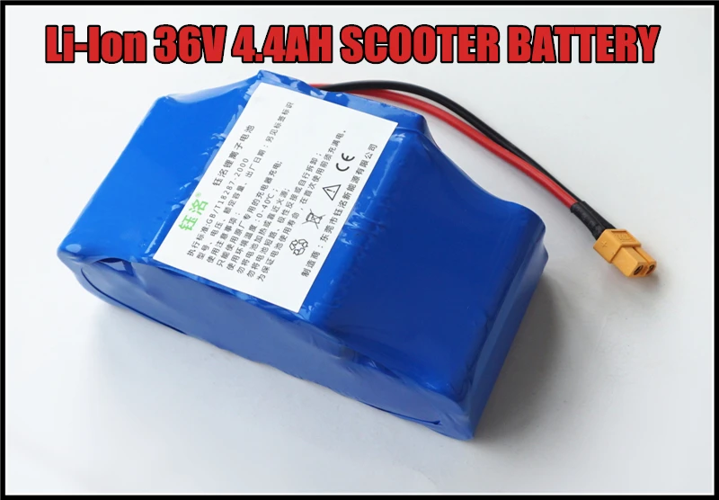 Full Capacity 36V 4.4AH 4400MAH Dynamic Rechargeable Li-ion Battery Packs for Electric Scooters Batteries with PCB