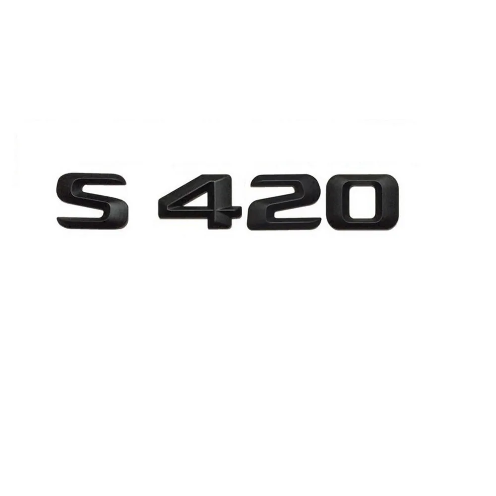 1 компл. Матовые черные буквы S 420 дюйма в багажнике цифры значок эмблема наклейки