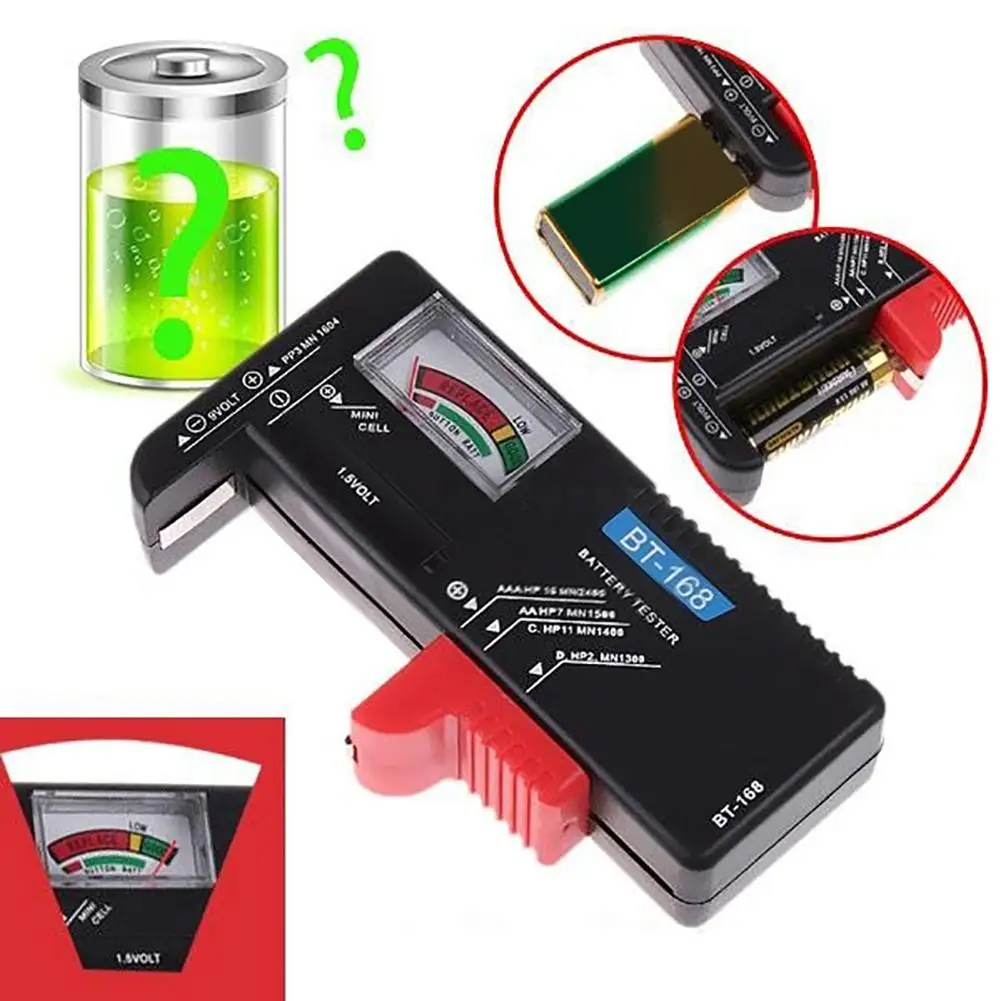 

Universal BT-168 Digital Battery Capacity Tester for 9V 1.5V AA AAA Batteries
