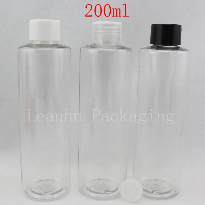 200 мл X 30 прозрачных пластиковых бутылок с навинчивающейся крышкой, 200cc пустые ясно крем-лосьон для тела бутылки, шампунь, личной гигиены