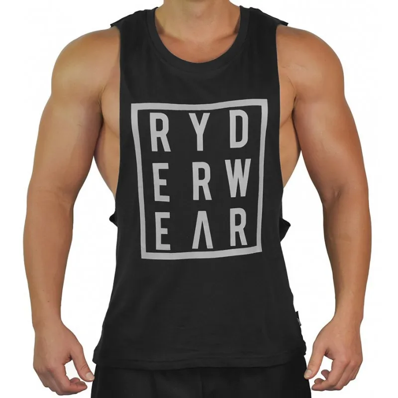 

2018 Gyms Clothing Brand summer Bodybuilding Running Vest Men Fitness Muscle printing Sleeveless Gym Vest