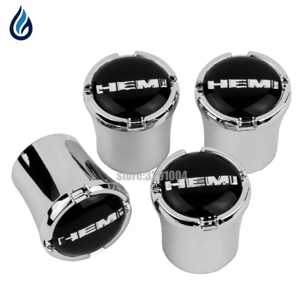 

Car Styling Wheel Tire Valve Stems Caps Cover HEMI Logo For Jeep Grand Cherokee Commander Wrangler Compass Patriot Chrysler 300C