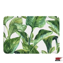 [MIAOJI] пышные Гигантские Зеленые листья весенне-летние растения джунглей мягкий коврик для ванной влагопоглощающий коврик нескользящий 40x60 см