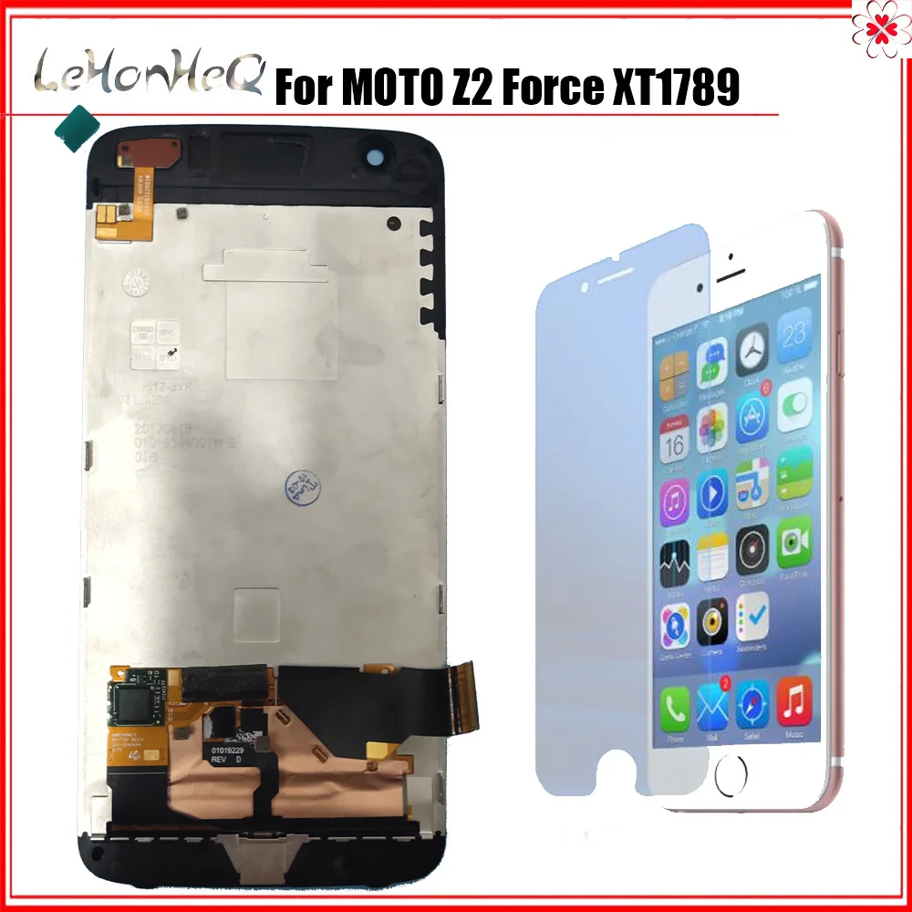

5.5" new LCD For Motorola MOTO Z2 Force XT1789 Display Touch screen Digitizer Assembly Replacement Z2 Force LCD