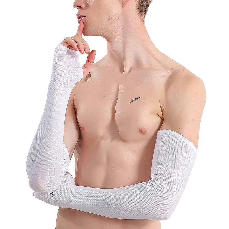 Новая мода унисекс ледяной шелк летние перчатки мужские длинные перчатки для водителя с защитой от солнца женские солнцезащитные перчатки Opeara эластичные варежки
