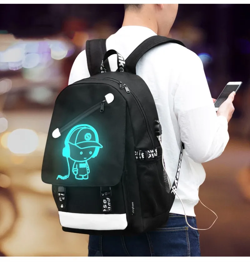 Рюкзак с защитой от кражи мужские рюкзаки для ноутбука USB зарядкой подростков