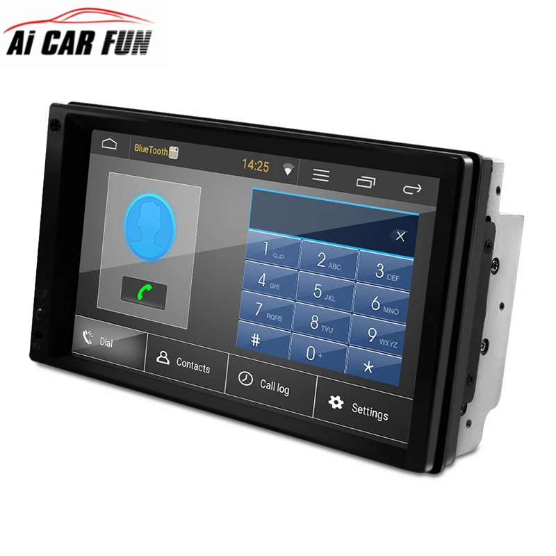 

LN-5127 7" Universal 2 Din HD Touch Screen Car Stereo Radio Player Android 5.1 Quad Core GPS Navigation BT WIFI AM/FM/RDS Radio