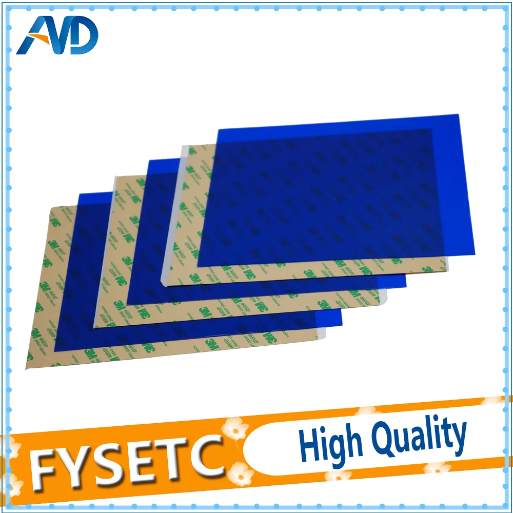 

5pcs 300*300mm Cold PEI Frosted Blue 3D Pring Build Surface Polyetherimide Cold PEI Sheet With 3M 468MP Adhesive 0.3mm Thickness