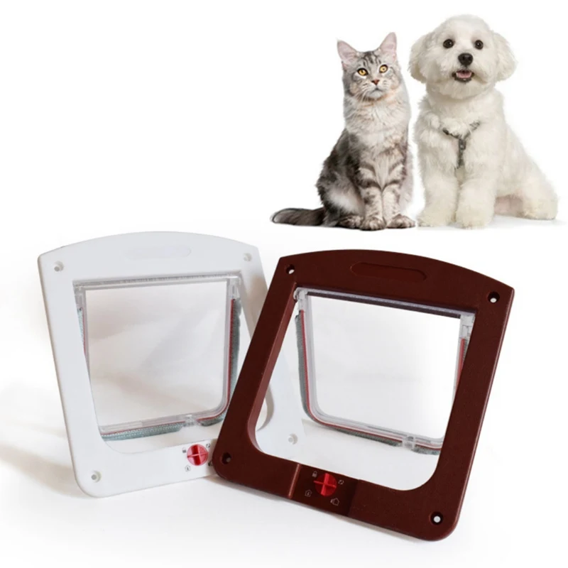 font b Pet b font Cat Puppy Dog Gates Door Lockable Safe Flap Door font
