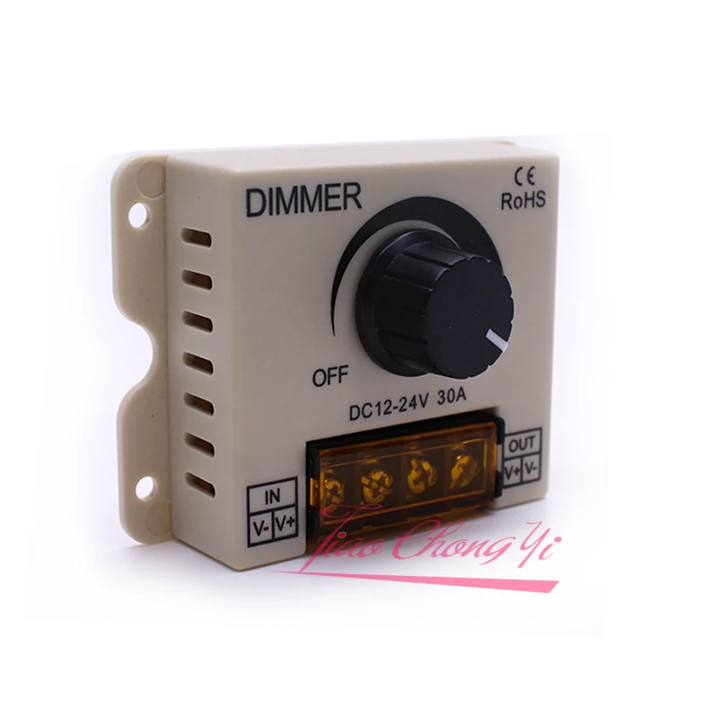 Белый светодиодный диммер DC12-24V 30A 360 Вт Регулируемая яркость лампа цифровая